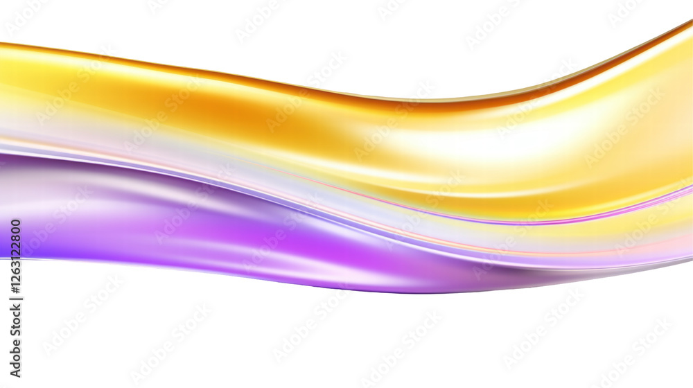 Vibrant Abstract Gradient Wave Design with Smooth Transitions of Gold and Purple on Transparent Background Vibrant Abstract Gradient Wave Design with Smooth Transitions of Gold and Purple on Transparent Background