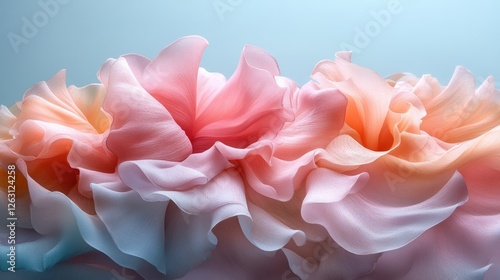 Wallpaper Mural Delicate Pink Fabric Draped in Soft Waves Torontodigital.ca