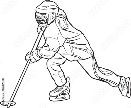 ringette athlete girl sport player