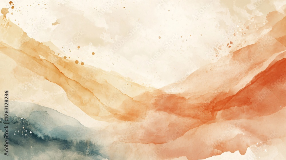 Watercolor Ink Flow Abstract Background Watercolor Ink Flow Abstract Background