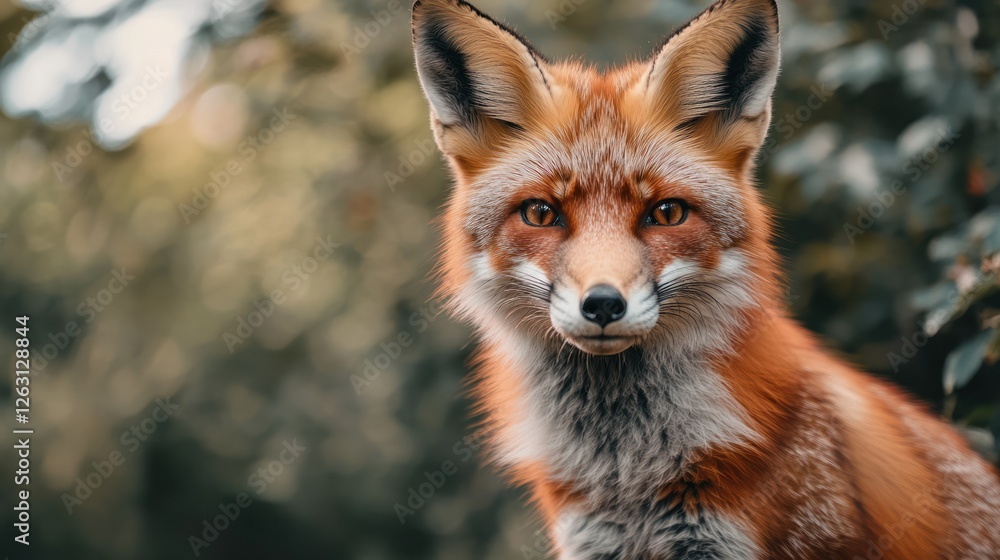 Fototapeta premium Majestic Red Fox in its Natural Habitat