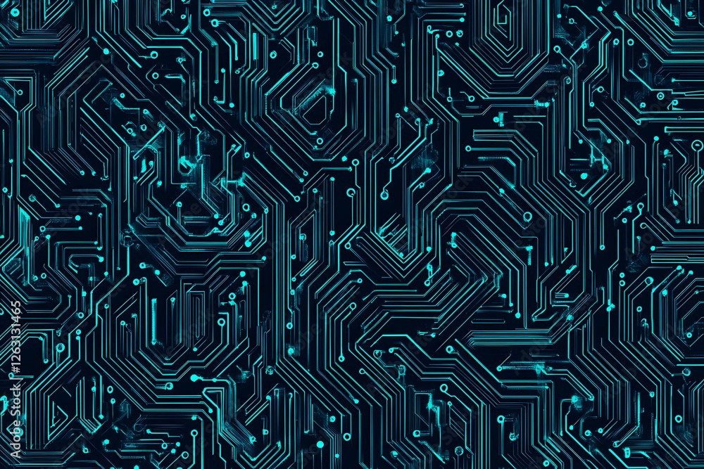 Abstract close-up of a glowing blue digital circuit board, showcasing intricate connections and technological design on a black background.
Abstract close-up of a glowing blue digital circuit board, showcasing intricate connections and technological design on a black background.