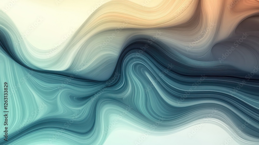 Fototapeta premium Soft Pastel Abstract Gradient Background with Smooth Transition
