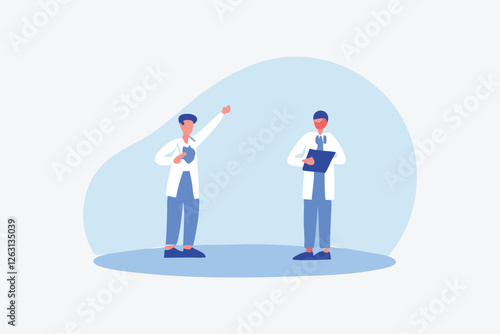  Vector illustration. Control systems ensure efficient and precise management processes in various industries The computer lab metaphor inspires creativity and exploration in engineering Vector illust