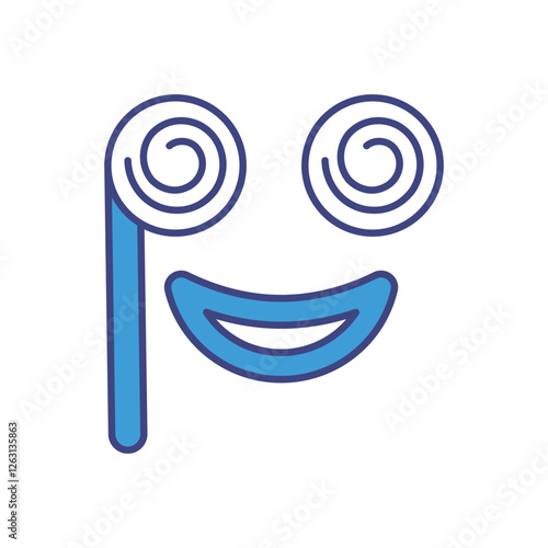 Funny props icon vector stock illustration