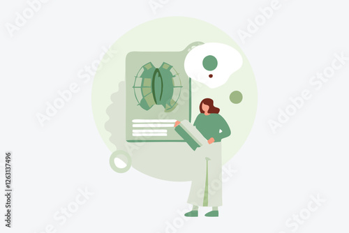  Vector illustration. Control systems ensure efficient and precise management processes in various industries The computer lab metaphor inspires creativity and exploration in engineering Vector illust