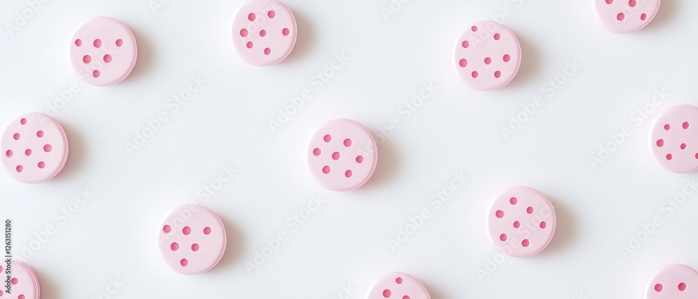 Pale pink polka dots on a white backdrop Valentine's day Background Pale pink polka dots on a white backdrop Valentine's day Background