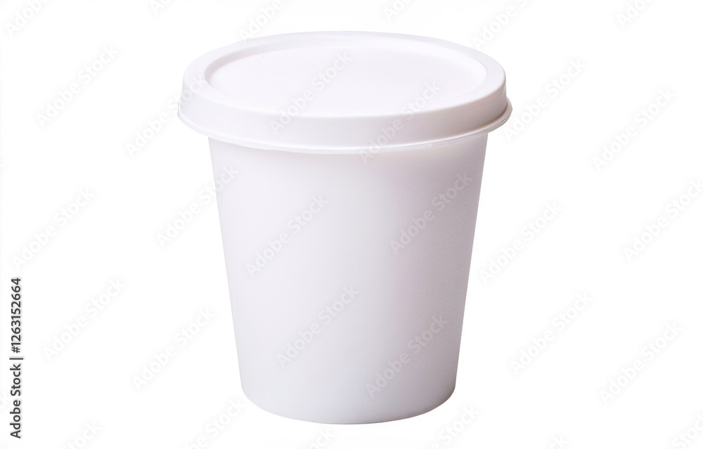 White Polystyrene Container for Takeaway Ice Cream with Lid White Polystyrene Container for Takeaway Ice Cream with Lid