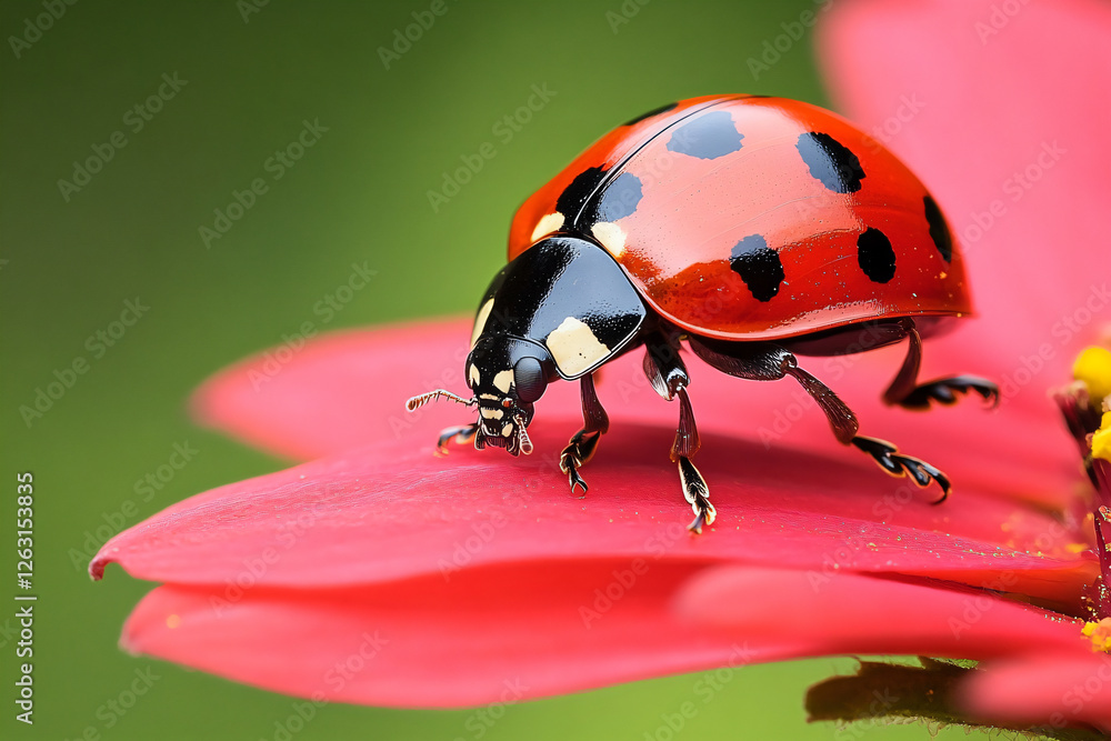 Fototapeta premium ladybug on a flower