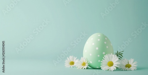 Joyful easter egg celebration springtime oasis card design pastel green delight close-up symbol of joy
