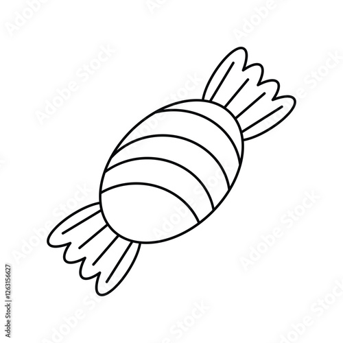 candy lineal icon with white background vector stock illustration