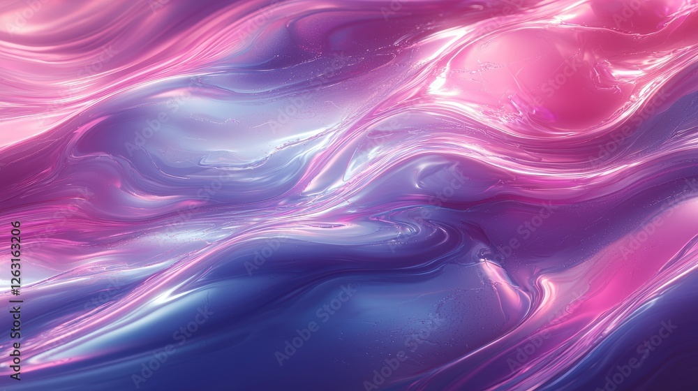 Fototapeta premium Abstract Pink and Purple Liquid Swirls Design