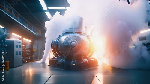 Reactor with Steam: Industrial View. SMR in Operation