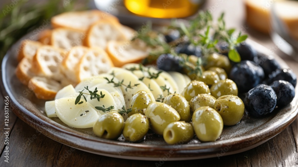 Appetizers on a plate, blurred background, symbolizing professional connections and networking opportunities. Appetizers on a plate, blurred background, symbolizing professional connections and networking opportunities.