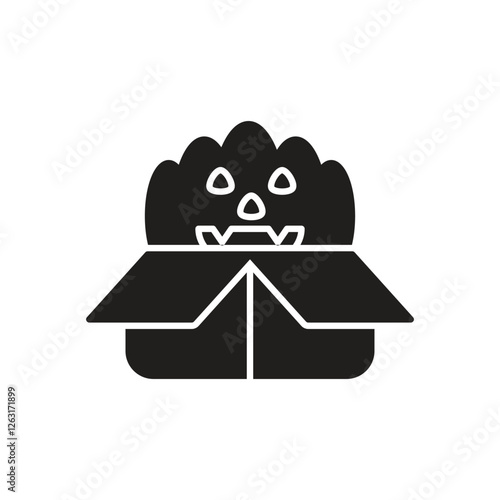 Prank Box icon vector stock illustration