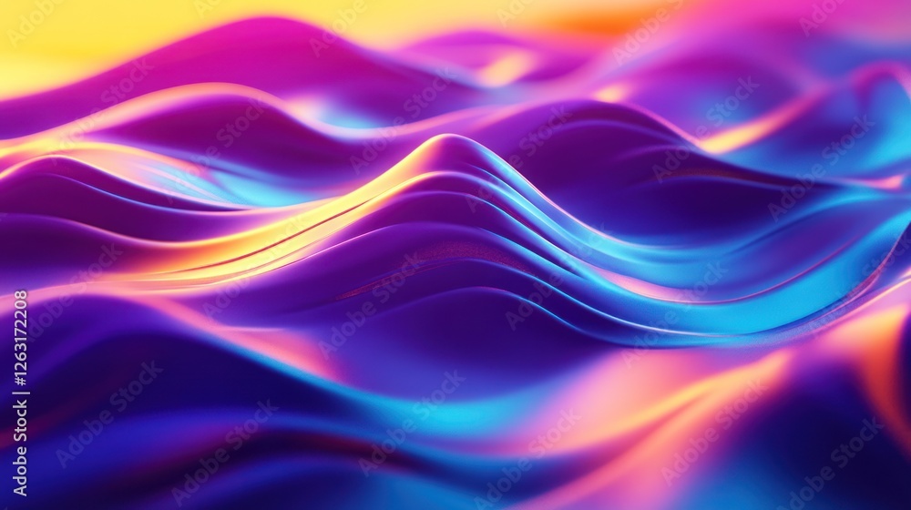 Abstract Neon Waves: A Symphony of Color and Light Abstract Neon Waves: A Symphony of Color and Light
