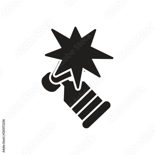 Horn prank icon vector stock illustration