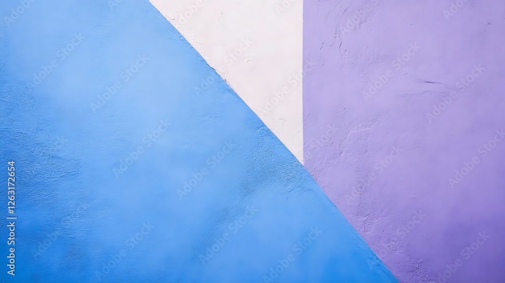 Abstract Wall Painted In Blue Purple And White Abstract Wall Painted In Blue Purple And White