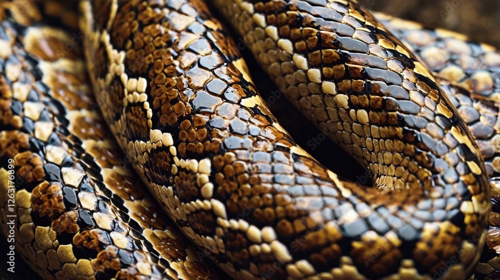 Obraz premium Reptile snake skin scales texture
