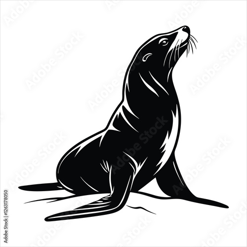 sea lion silhouette
