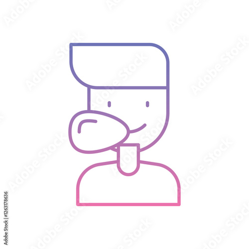 Chewing Gum icon vector stock illustration