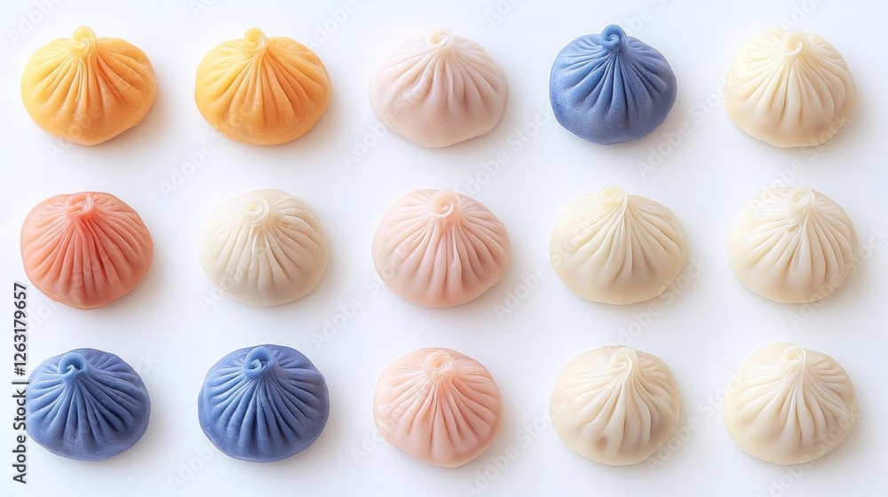 Colorful Steamed Buns Colorful Steamed Buns
