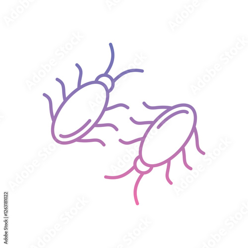 Cockroach icon vector stock illustration