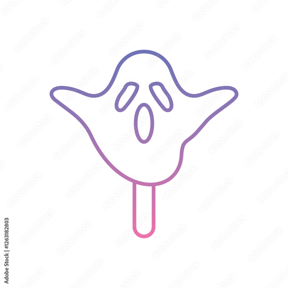 Obraz premium Ghost icon vector stock illustration