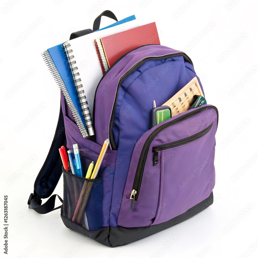school backpack isolated on white school backpack isolated on white