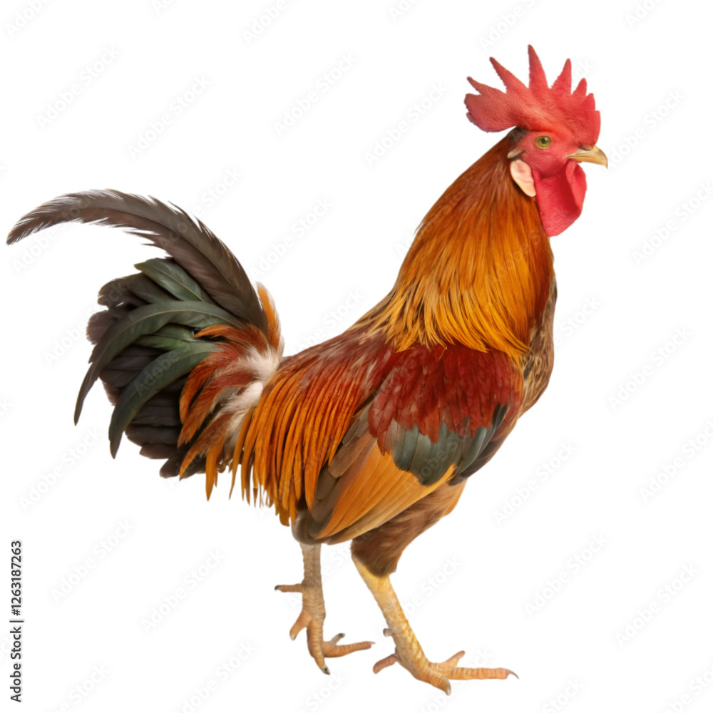 Rooster isolated on transparent background Rooster isolated on transparent background