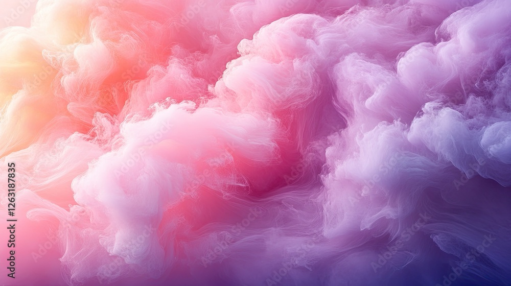Abstract Pink Purple Swirling Cloudscape Abstract Pink Purple Swirling Cloudscape
