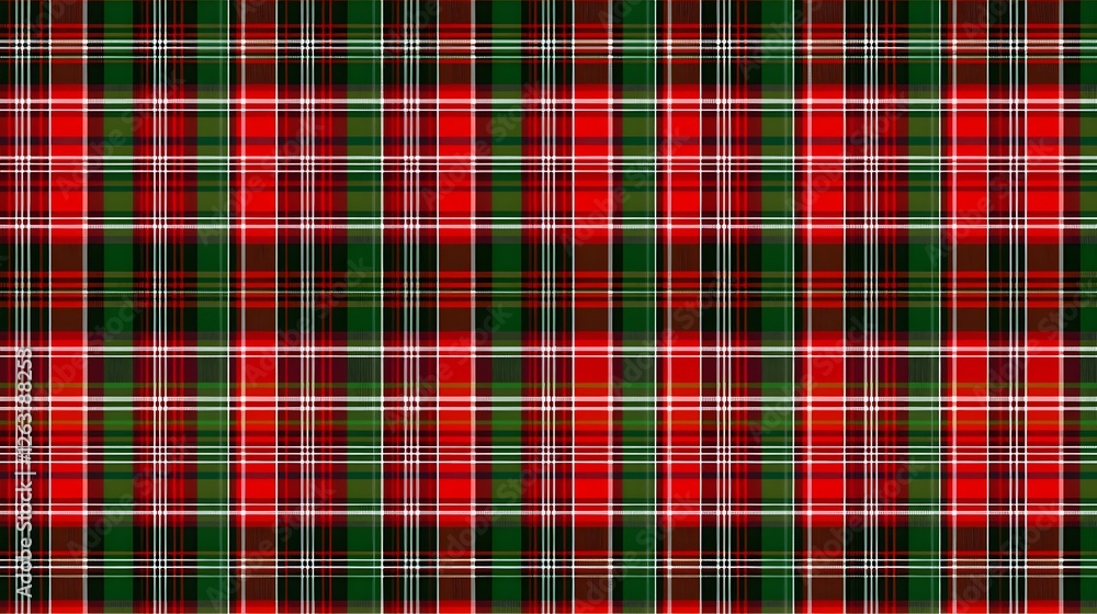 Red and Green Tartan Plaid Pattern for Festive Background Design Red and Green Tartan Plaid Pattern for Festive Background Design