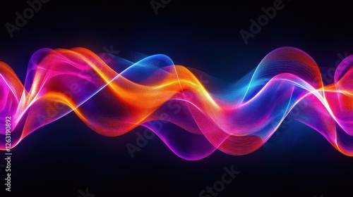 Wallpaper Mural Vibrant Colorful Abstract Wave Design Torontodigital.ca