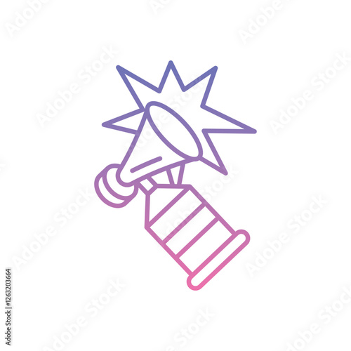 Horn prank icon vector stock illustration