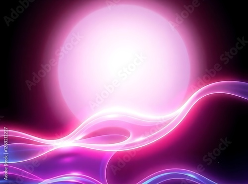 Abstract purple background with sun.