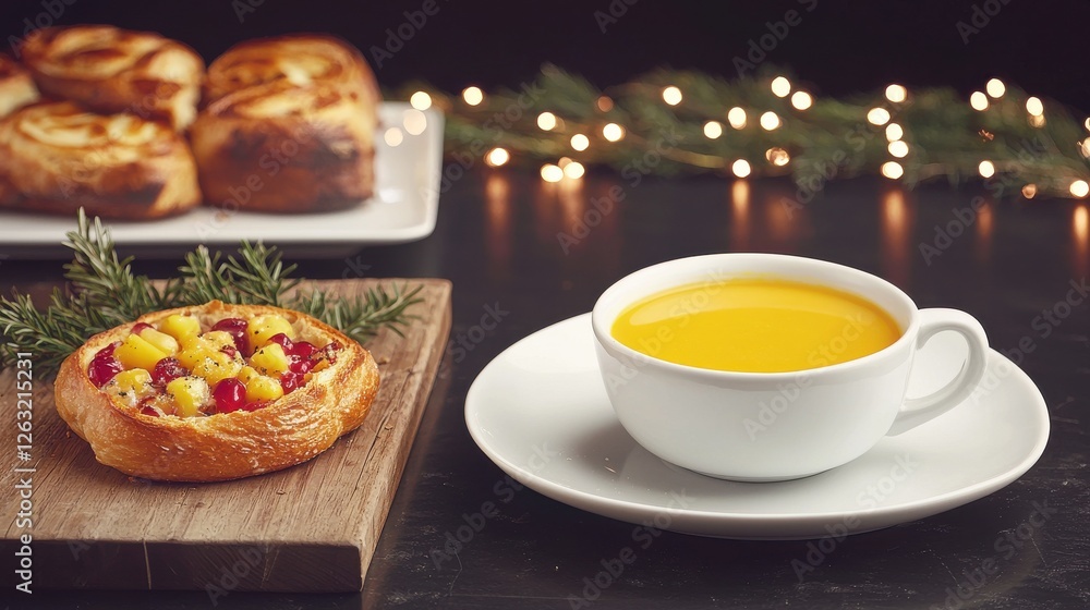Holiday treats preparation cozy home food festive ambiance close-up warmth and joy Holiday treats preparation cozy home food festive ambiance close-up warmth and joy