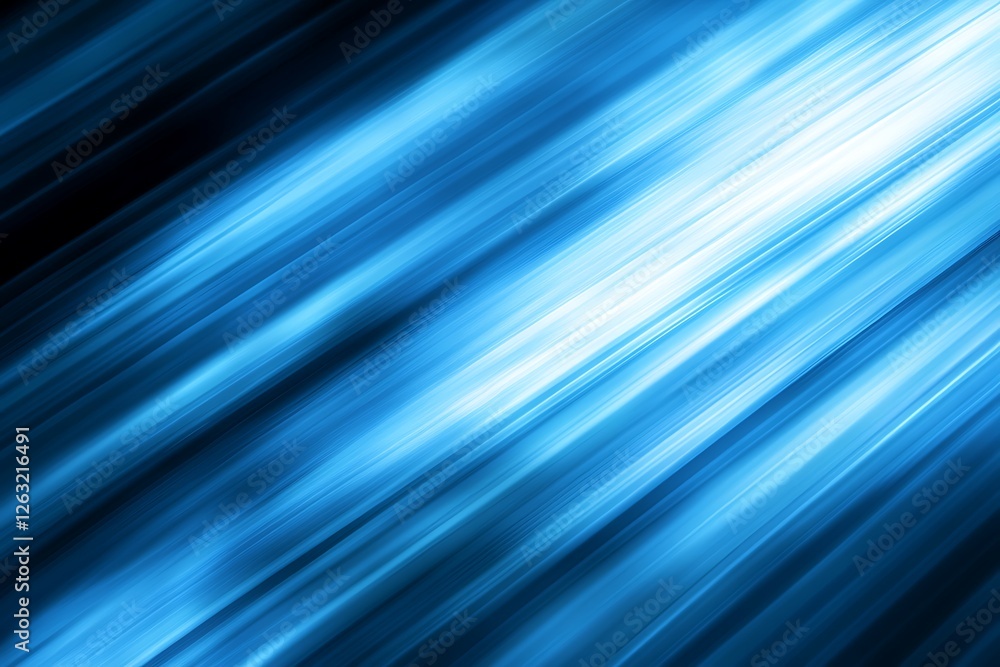 Fototapeta premium Dynamic Blue Diagonal Lines Abstract Background