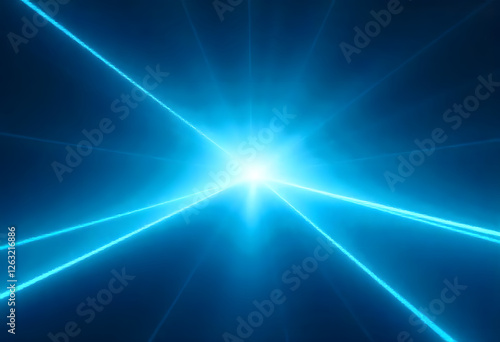 Abstract blue light lines background