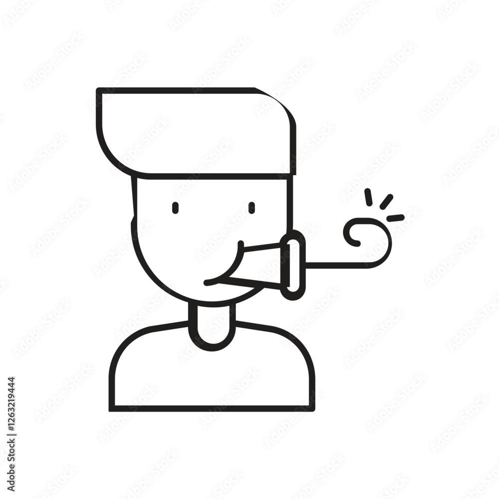Whistle icon vector stock illustration Whistle icon vector stock illustration