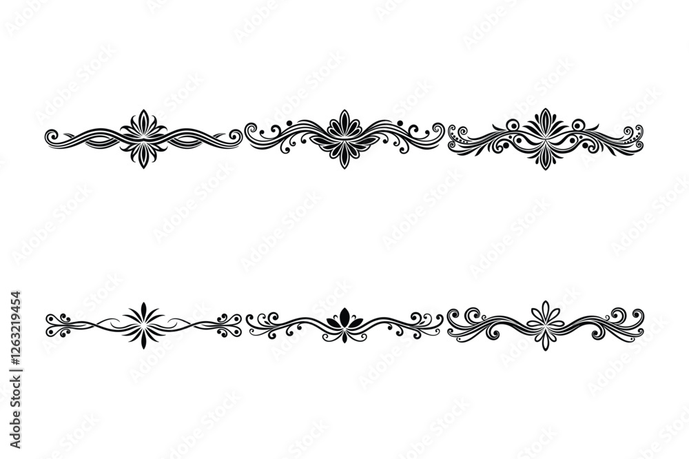 Obraz premium vector border line illustration art 