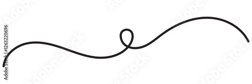 Insane messy line. Complicated clew way. Tangled scribble vector path. Vector illustration.