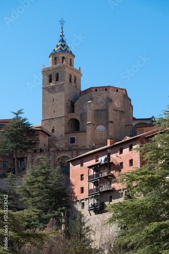 Vista de la catedral de Albarracin, Teruel, aragon, España. photo