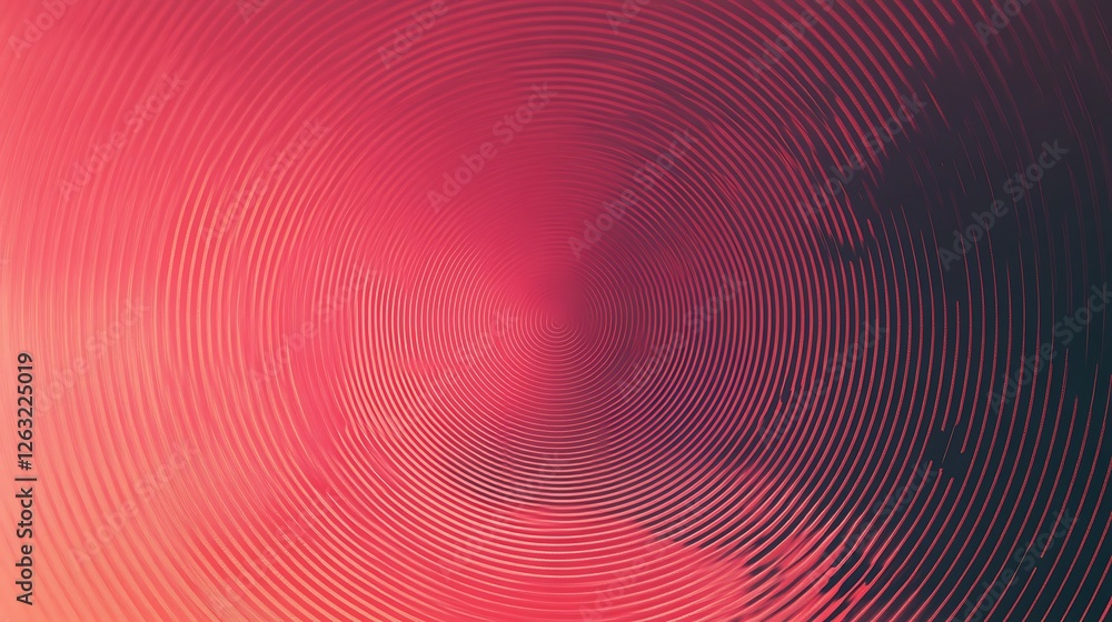 Abstract Red Concentric Circles Design Pattern Abstract Red Concentric Circles Design Pattern