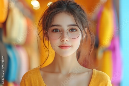 Wallpaper Mural Online store banner showcasing fashionable eyewear with a stylish model Torontodigital.ca