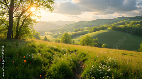 Early Spring Morning in the English Countryside