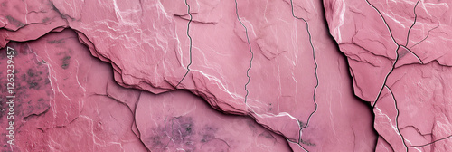 Wallpaper Mural Dusty pink cracked slate stone background with textured surface and fine geological details. Torontodigital.ca
