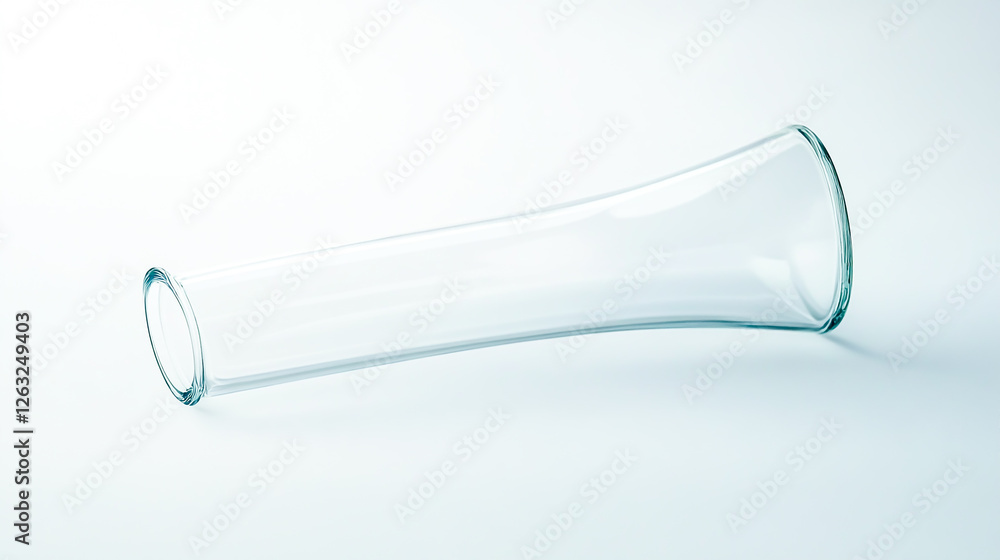 Clear Glass Funnel with Wide Opening and Narrow Tube, Ideal for Laboratory and Kitchen Use, Durable and Versatile Clear Glass Funnel with Wide Opening and Narrow Tube, Ideal for Laboratory and Kitchen Use, Durable and Versatile