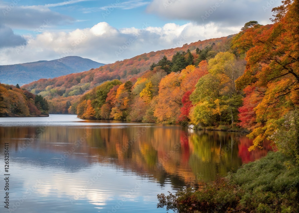 Aerial view of the lake district peaceful lake district lake reflecting romantic sunrise over a peaceful serene lake district lake surrounded Landscape royalty Aerial view of the lake district peaceful lake district lake reflecting romantic sunrise over a peaceful serene lake district lake surrounded Landscape royalty