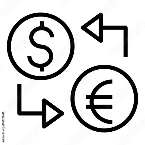 money exchnge vector icon