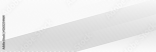 Slant line halftone gradation texture. Fading diagonal stripe gradient background. Black oblique pattern backdrop. Vanishing thin parallel line wallpaper for